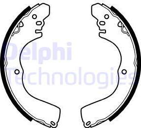 Delphi LS2074 - Kit freno, freni a tamburo www.autoricambit.com