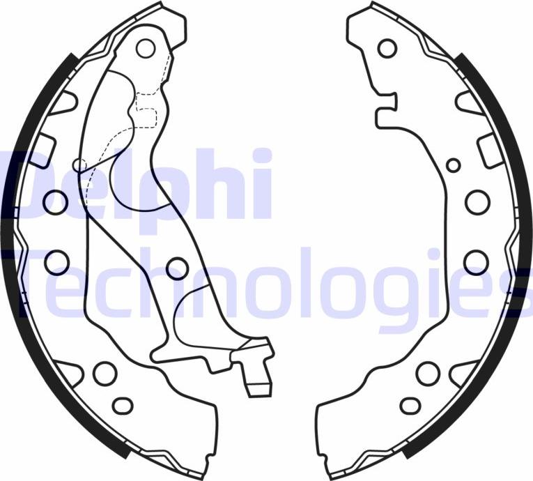 Delphi LS2175 - Kit freno, freni a tamburo www.autoricambit.com