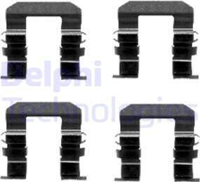 Delphi LX0460 - Kit accessori, Pastiglia freno www.autoricambit.com