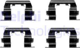 Delphi LX0411 - Kit accessori, Pastiglia freno www.autoricambit.com