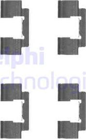 Delphi LX0481 - Kit accessori, Pastiglia freno www.autoricambit.com