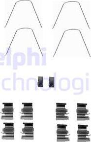 Delphi LX0423 - Kit accessori, Pastiglia freno www.autoricambit.com