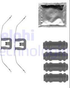 Delphi LX0564 - Kit accessori, Pastiglia freno www.autoricambit.com