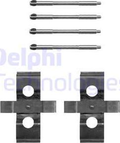 Delphi LX0652 - Kit accessori, Pastiglia freno www.autoricambit.com