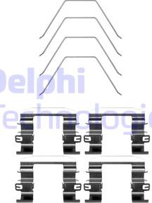 Delphi LX0669 - Kit accessori, Pastiglia freno www.autoricambit.com