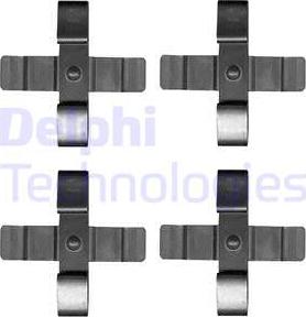 Delphi LX0625 - Kit accessori, Pastiglia freno www.autoricambit.com