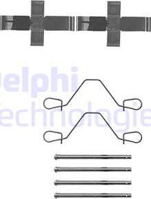 Delphi LX0043 - Kit accessori, Pastiglia freno www.autoricambit.com