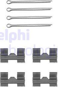 Delphi LX0032 - Kit accessori, Pastiglia freno www.autoricambit.com