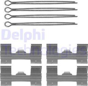 Delphi LX0024 - Kit accessori, Pastiglia freno www.autoricambit.com