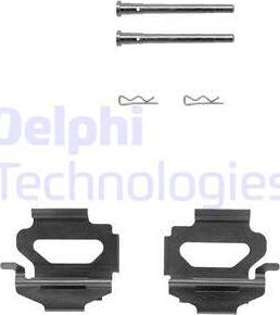 Delphi LX0149 - Kit accessori, Pastiglia freno www.autoricambit.com