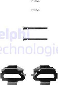 Delphi LX0162 - Kit accessori, Pastiglia freno www.autoricambit.com