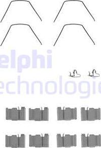 Delphi LX0132 - Kit accessori, Pastiglia freno www.autoricambit.com