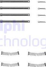 Delphi LX0233 - Kit accessori, Pastiglia freno www.autoricambit.com