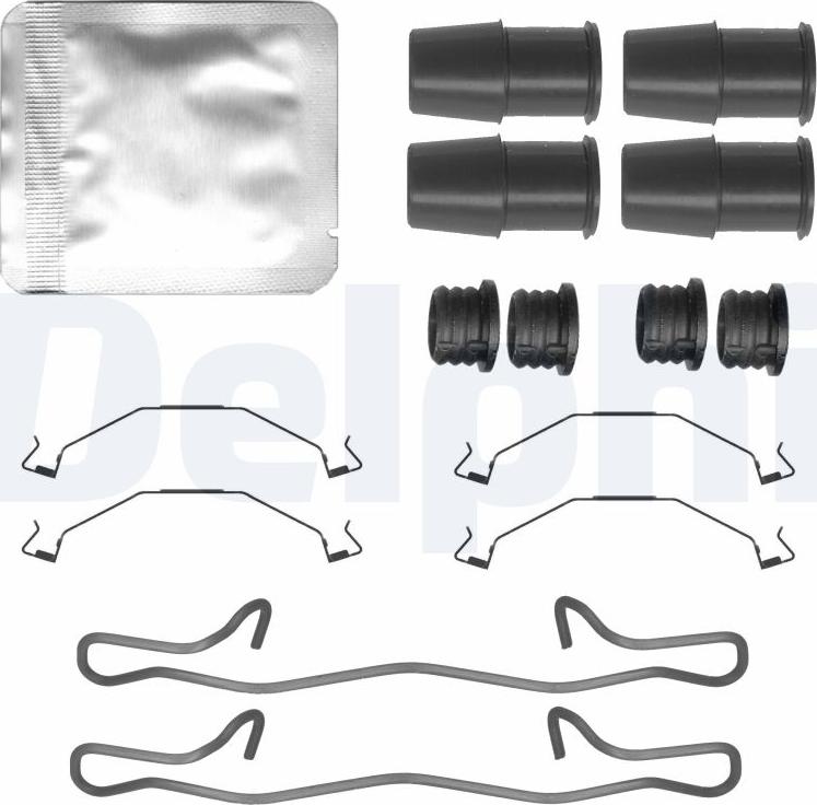 Delphi LX0790 - Kit accessori, Pastiglia freno www.autoricambit.com