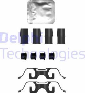 Delphi LX0755 - Kit accessori, Pastiglia freno www.autoricambit.com