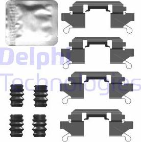 Delphi LX0761 - Kit accessori, Pastiglia freno www.autoricambit.com
