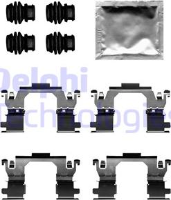 Delphi LX0709 - Kit accessori, Pastiglia freno www.autoricambit.com