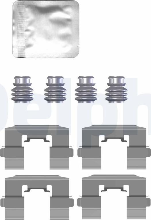 Delphi LX0731 - Kit accessori, Pastiglia freno www.autoricambit.com