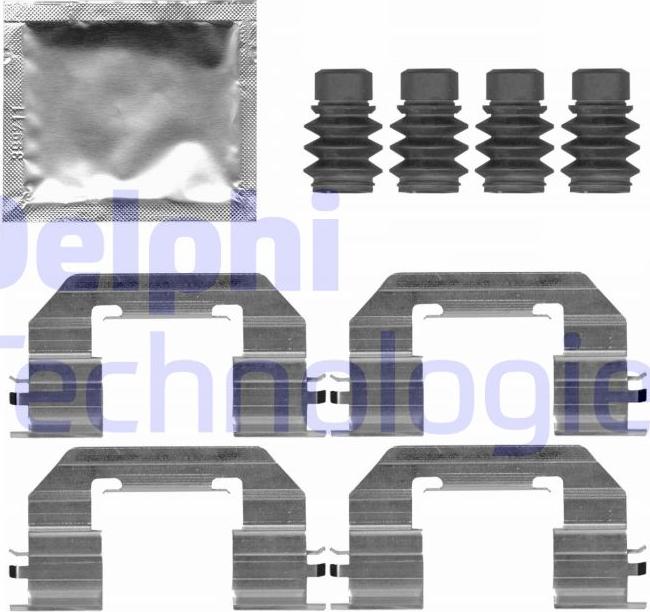 Delphi LX0721 - Kit accessori, Pastiglia freno www.autoricambit.com