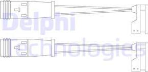 Delphi LZ0190 - Contatto segnalazione, Usura past. freno/mat. d'attrito www.autoricambit.com