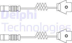 Delphi LZ0111 - Contatto segnalazione, Usura past. freno/mat. d'attrito www.autoricambit.com