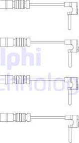 Delphi LZ0120 - Contatto segnalazione, Usura past. freno/mat. d'attrito www.autoricambit.com