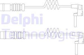 Delphi LZ0232 - Contatto segnalazione, Usura past. freno/mat. d'attrito www.autoricambit.com