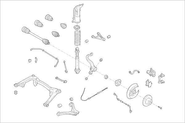 Delphi OE-AUDI-000016706-R - Sospensione ruota www.autoricambit.com