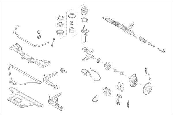 Delphi OE-BMW-000008964-F - Sospensione ruota www.autoricambit.com