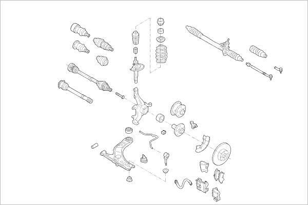 Delphi OE-VW-000010054-F - Sospensione ruota www.autoricambit.com