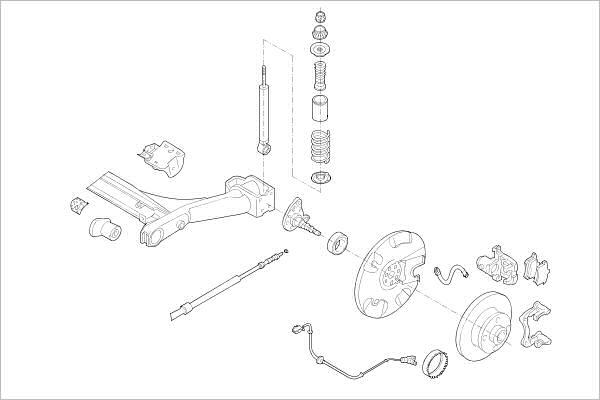 Delphi OE-VW-000010054-R - Sospensione ruota www.autoricambit.com