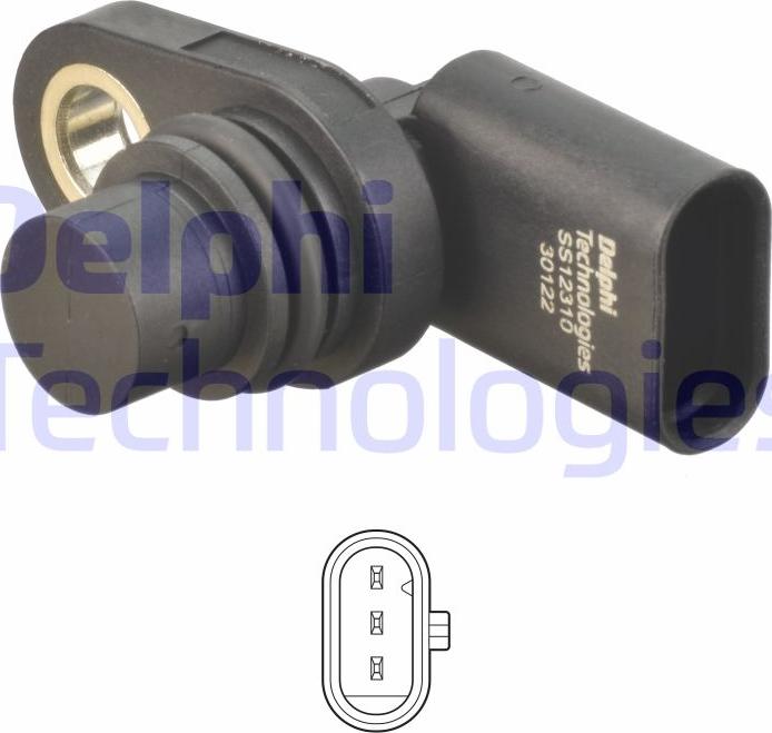 Delphi SS12310-12B1 - Sensore, Posizione albero a camme www.autoricambit.com