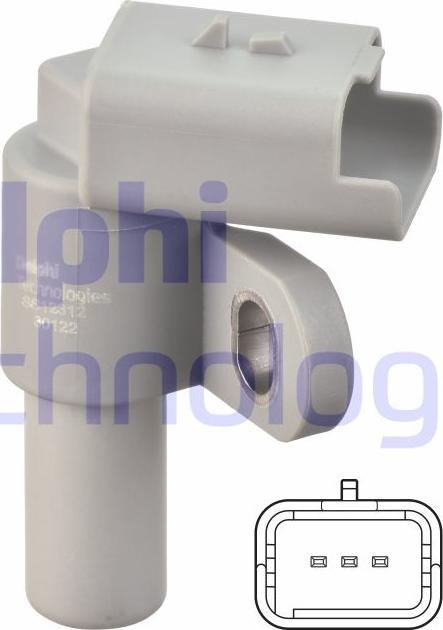 Delphi SS12312-12B1 - Sensore, Posizione albero a camme www.autoricambit.com