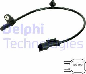 Delphi SS20805 - Sensore, N° giri ruota www.autoricambit.com