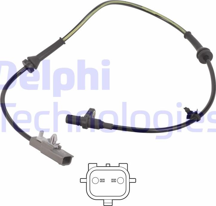 Delphi SS21256-12B1 - Sensore, N° giri ruota www.autoricambit.com