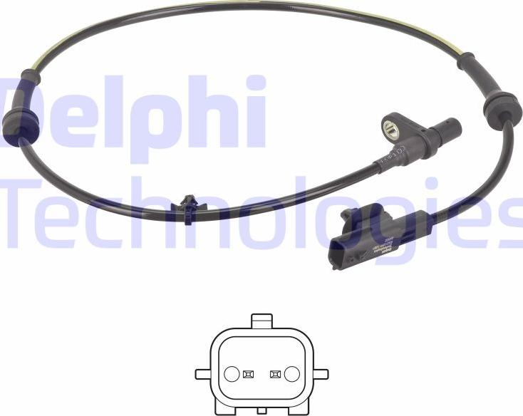 Delphi SS21257-12B1 - Sensore, N° giri ruota www.autoricambit.com