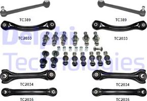 Delphi TC1600KIT - Kit riparazione, Braccio trasversale www.autoricambit.com