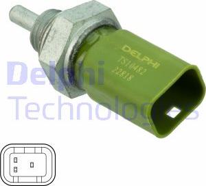 Delphi TS10482 - Sensore, Temperatura refrigerante www.autoricambit.com