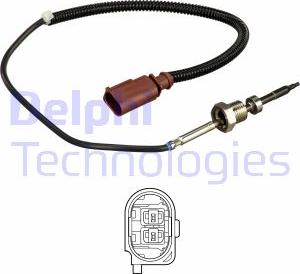 Delphi TS30147 - Sensore, Temperatura gas scarico www.autoricambit.com