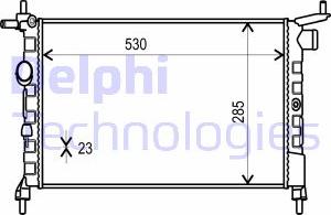 Delphi TSP0524014 - Radiatore, Raffreddamento motore www.autoricambit.com