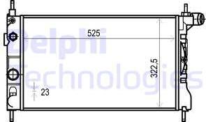 Delphi TSP0524016 - Radiatore, Raffreddamento motore www.autoricambit.com