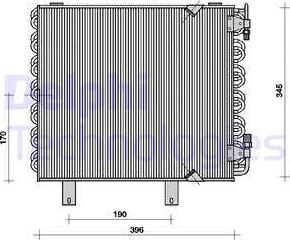 Delphi TSP0225019 - Condensatore, Climatizzatore www.autoricambit.com