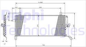 Delphi TSP0225161 - Condensatore, Climatizzatore www.autoricambit.com