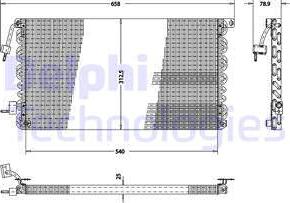 Delphi TSP0225173 - Condensatore, Climatizzatore www.autoricambit.com