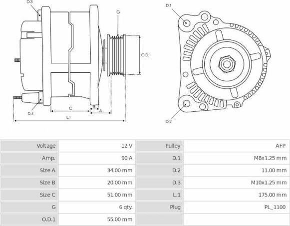 Denso 1012101750 - Alternatore www.autoricambit.com