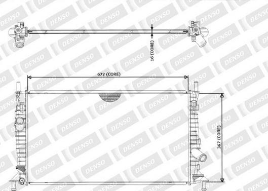 Denso 221-3507 - Radiatore, Raffreddamento motore www.autoricambit.com