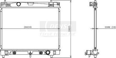 Denso 221-3112 - Radiatore, Raffreddamento motore www.autoricambit.com