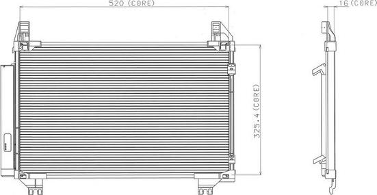 Denso A477-A326 - Condensatore, Climatizzatore www.autoricambit.com