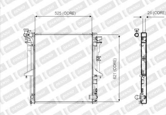 Denso A221-A347 - Radiatore, Raffreddamento motore www.autoricambit.com