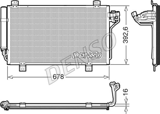 Denso DCN44015 - Condensatore, Climatizzatore www.autoricambit.com